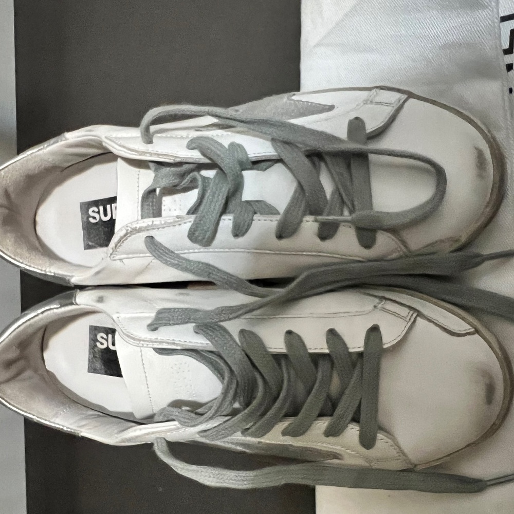Golden Goose Silver/White